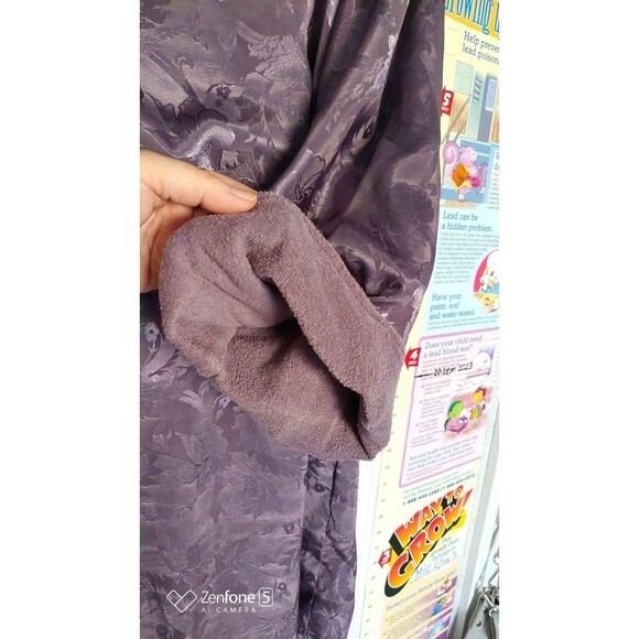 Vintage 80s Victoria's Secret Night Robe M/L Made in Hong Kong - Picture 9 of 11